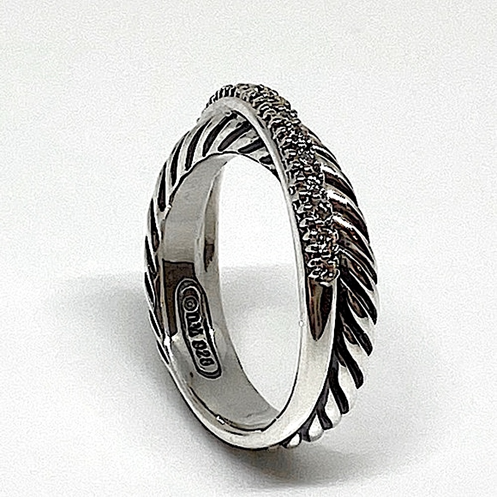 DAVID YURMAN Sterling Silver Crossover Ring 5mm